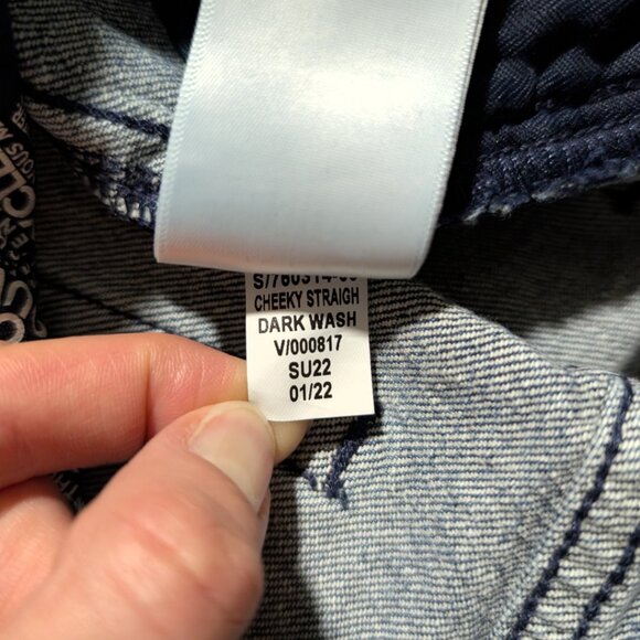 Gap Cheeky Straight Sky High ankle length blue denim jeans size 26, 2 regular - Picture 13 of 16